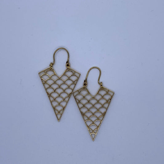 Mermaid Sheild Earrings - Violet Elizabeth - Jewellery