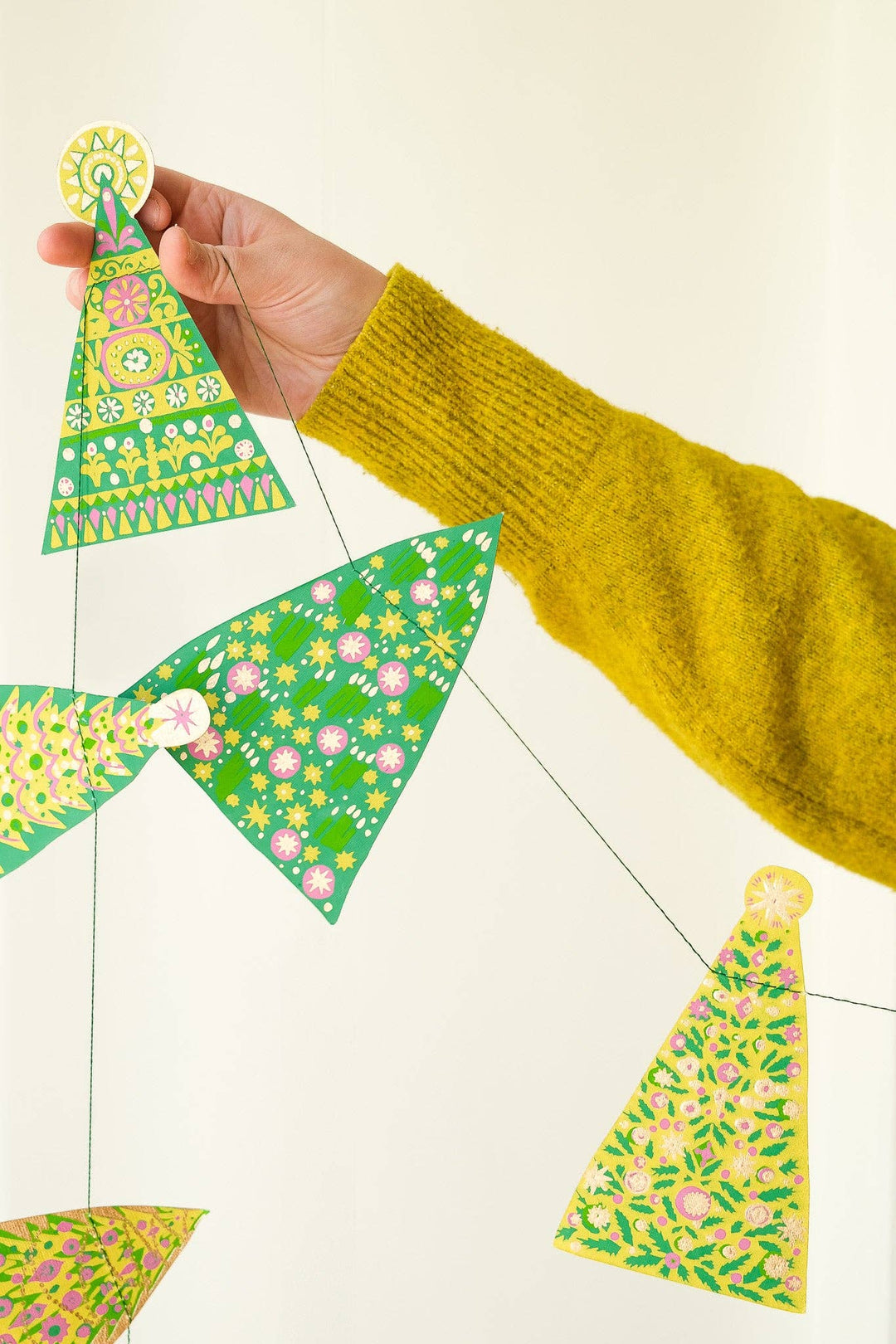 Midcentury Trees Sewn Garland - Violet Elizabeth - 