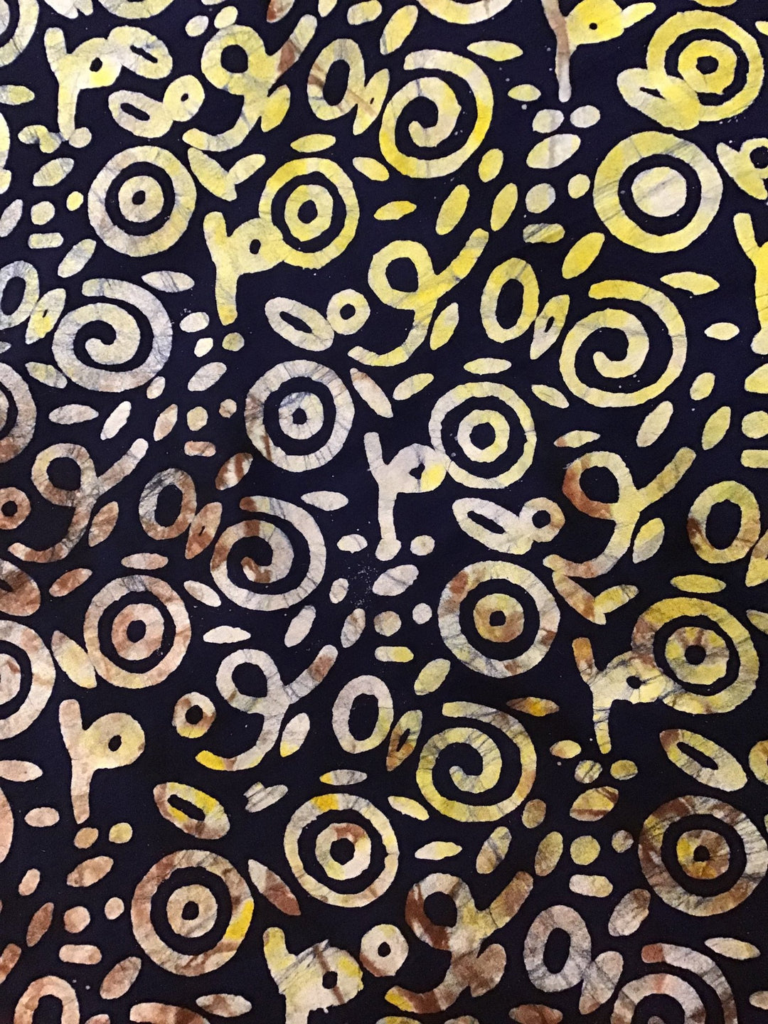 Midnight 80’s Groove Batik Fabric - Violet Elizabeth - Haberdashery