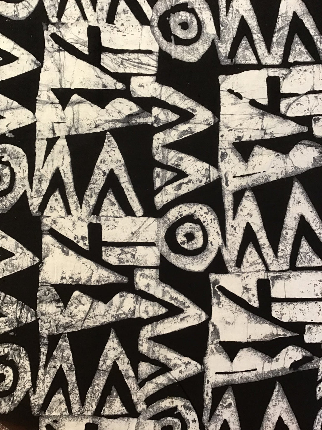 Monochrome Groove Batik Fabric - Violet Elizabeth - Haberdashery