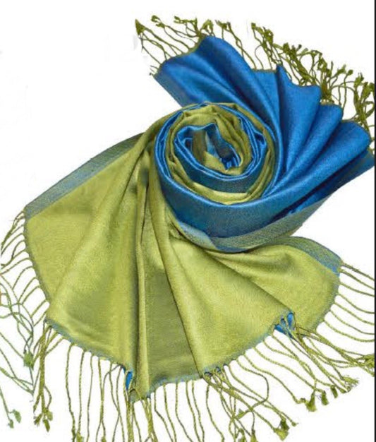 Mulberry Silk Hand Woven Scarf 12 - Violet Elizabeth - Apparel & Accessories