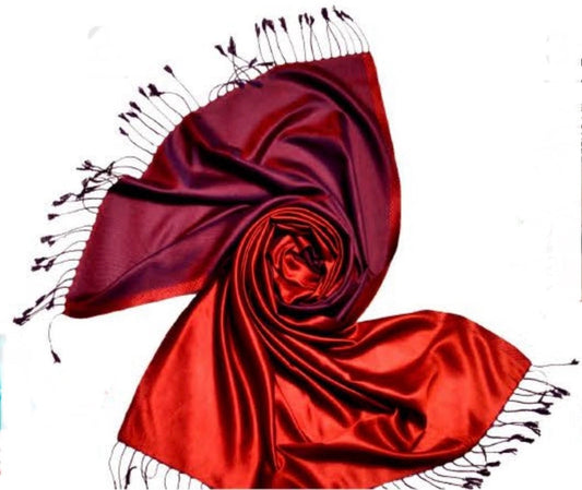 Mulberry Silk Hand Woven Scarf 2 - Violet Elizabeth - Apparel & Accessories