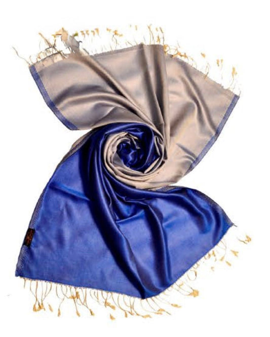 Mulberry Silk Hand Woven Scarf 29 - Violet Elizabeth - Apparel & Accessories