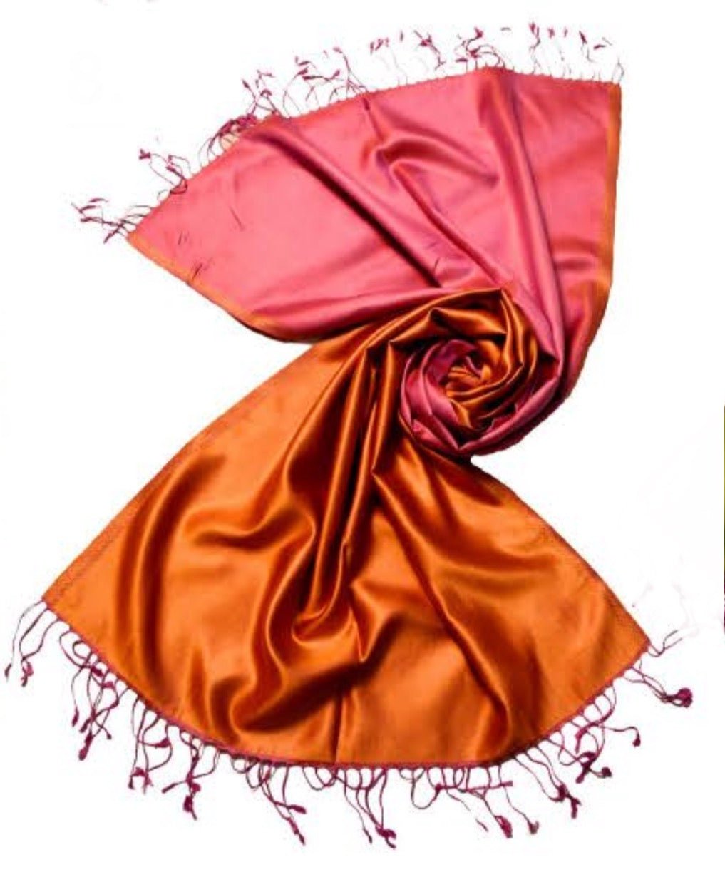 Mulberry Silk Hand Woven Scarf 8 - Violet Elizabeth - Apparel & Accessories