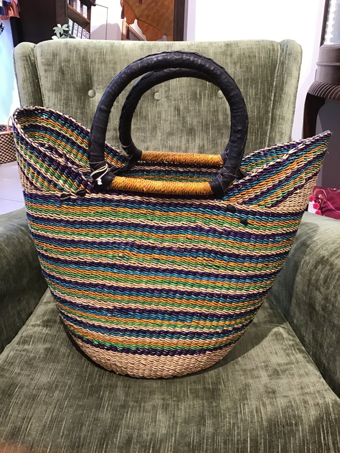 Multicoloured U Shoppers - Violet Elizabeth - Baskets