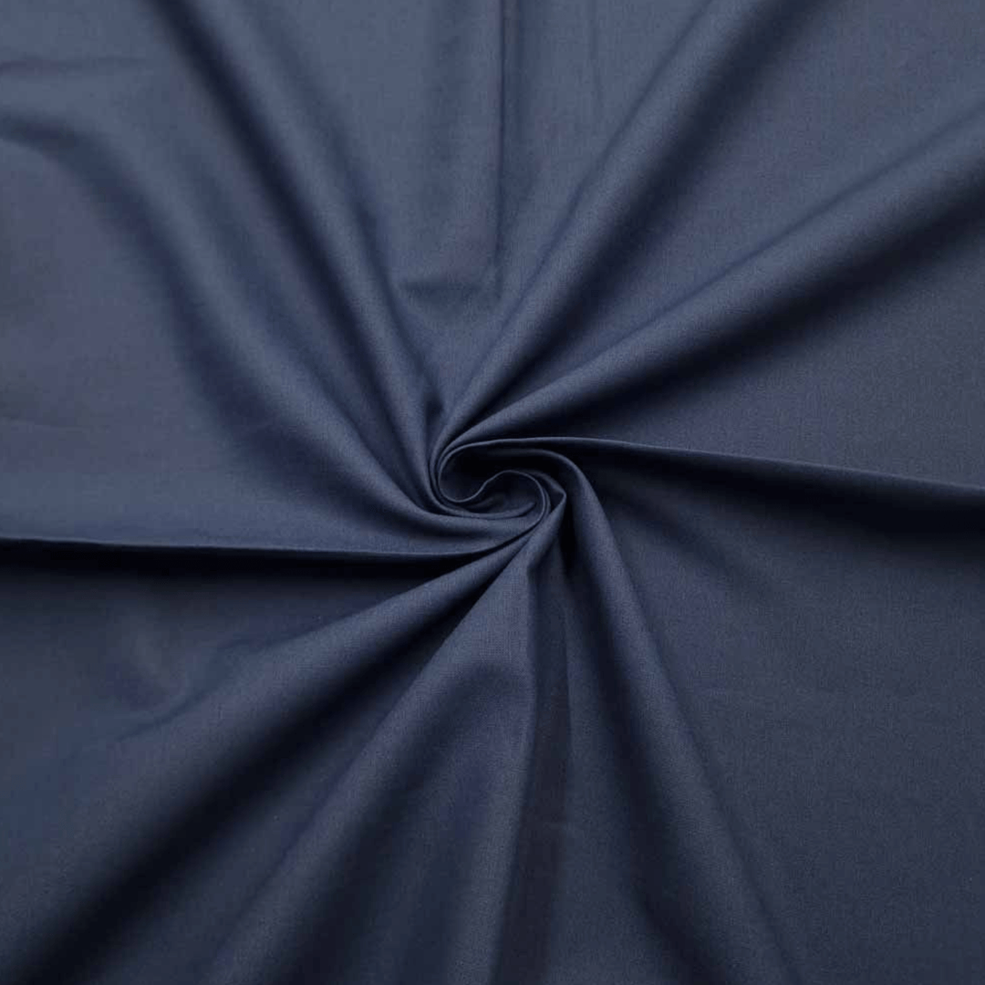 Navy Plain Quilting Cotton - Violet Elizabeth - Haberdashery