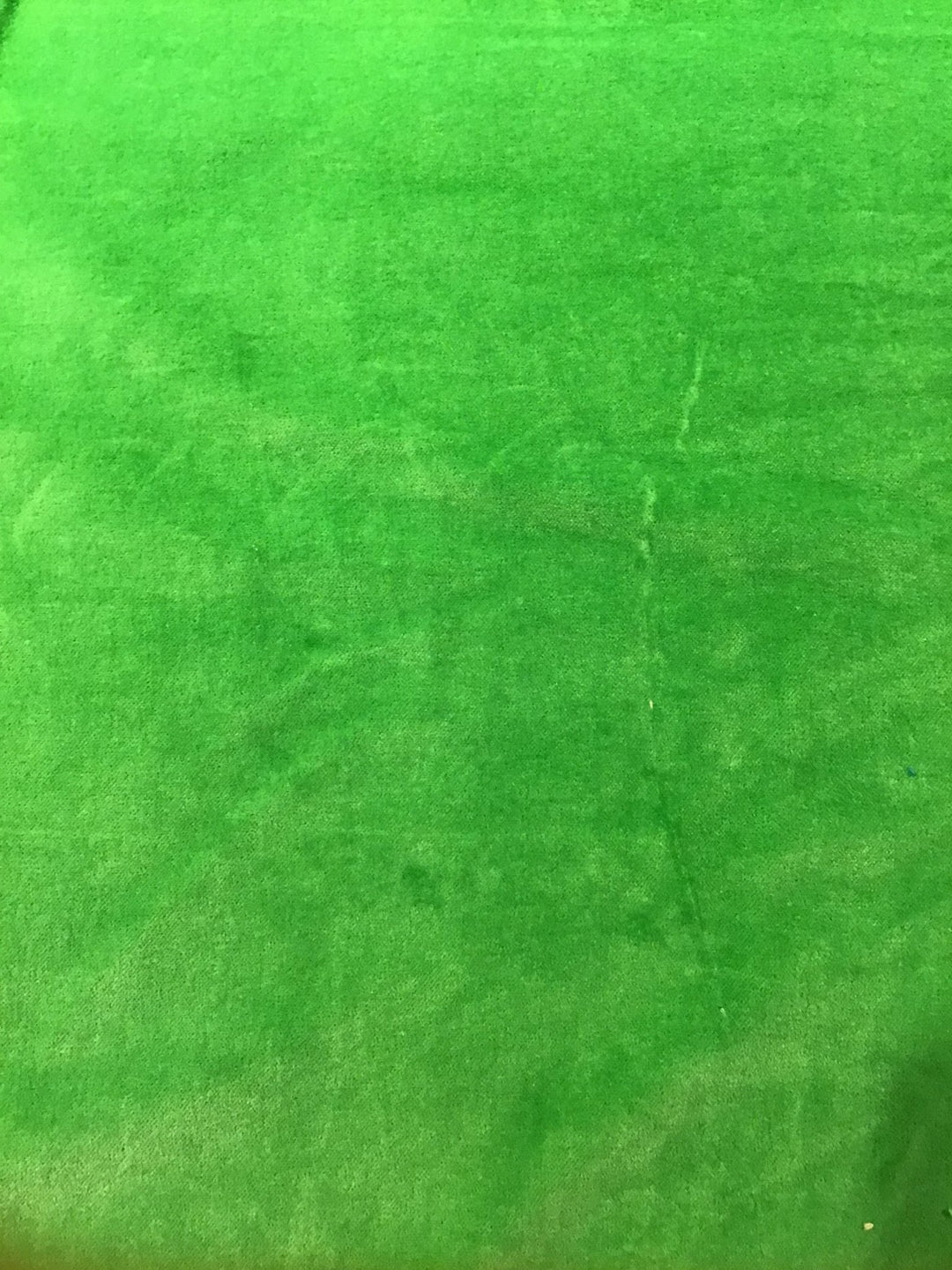 Neon Green Velvet Hand Dyed Fabric 100% Cotton - Violet Elizabeth - Haberdashery