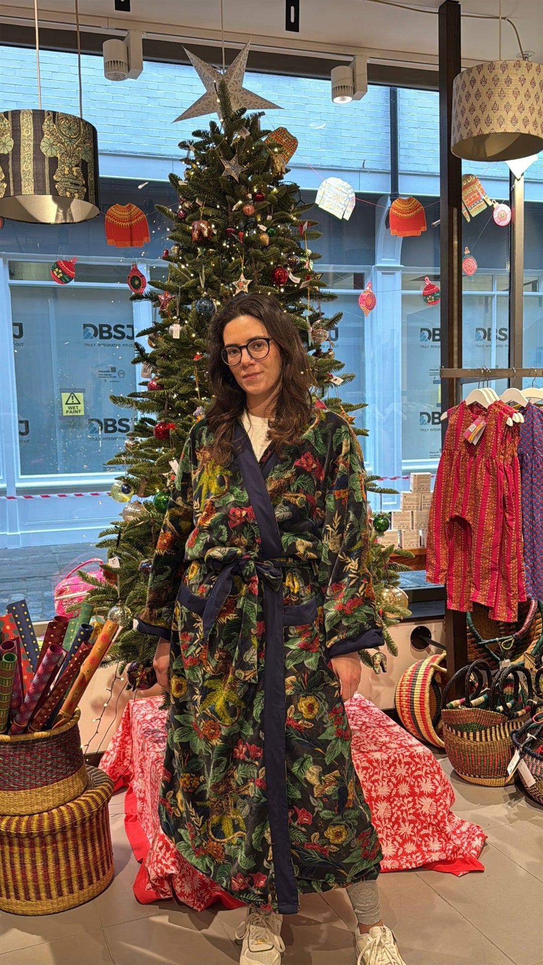 No more monkeys jumping on the bed, Velvet Kimono Robe - Violet Elizabeth - Clothing