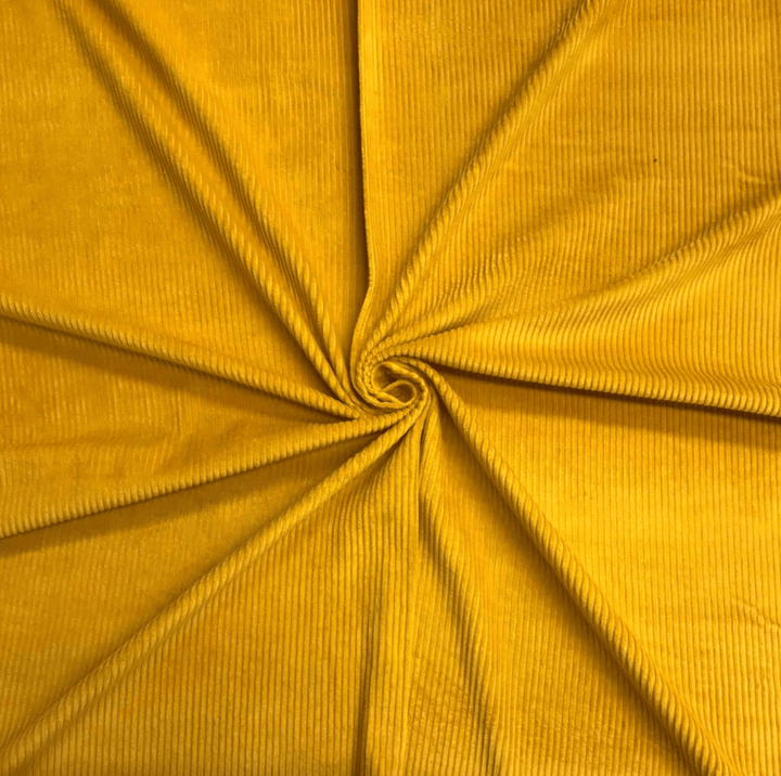 Ochre Jumbo Corduroy Fabric