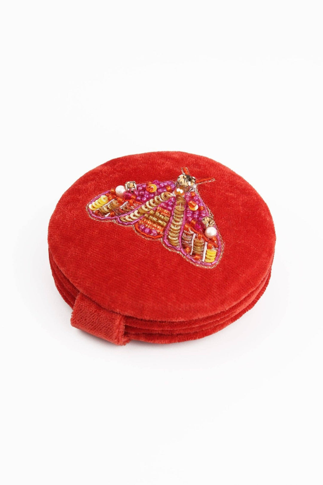 ORANGE MOTH COMPACT MIRROR - Violet Elizabeth - Apparel & Accessories