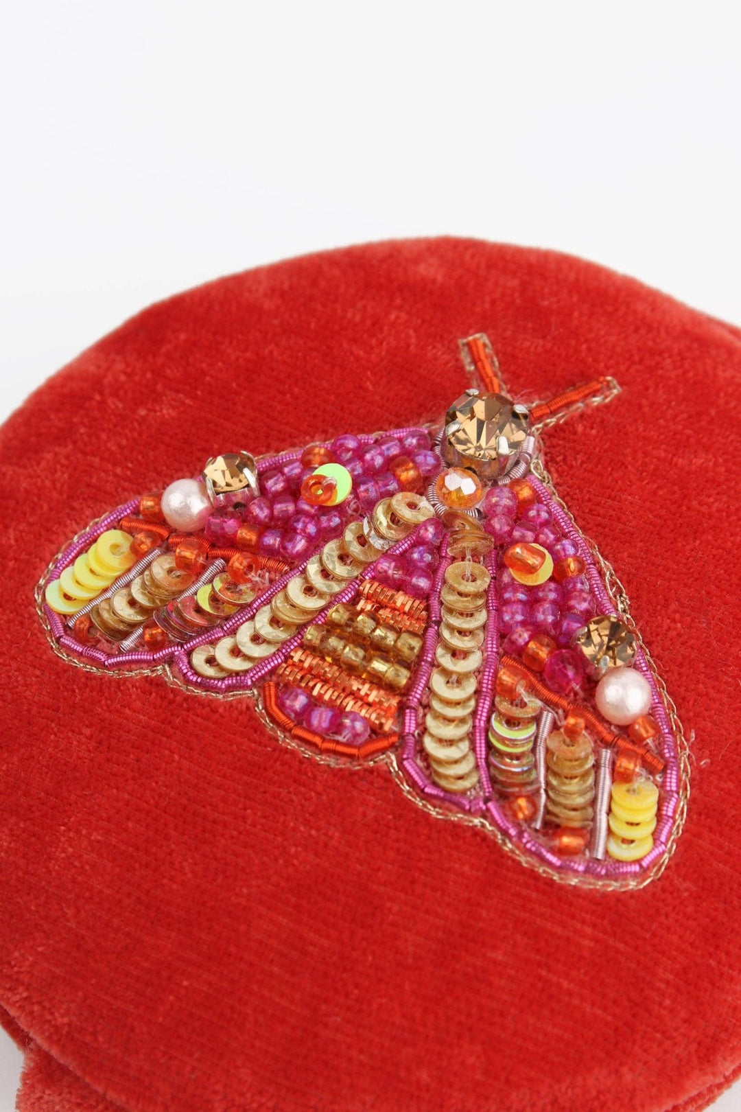 ORANGE MOTH COMPACT MIRROR - Violet Elizabeth - Apparel & Accessories