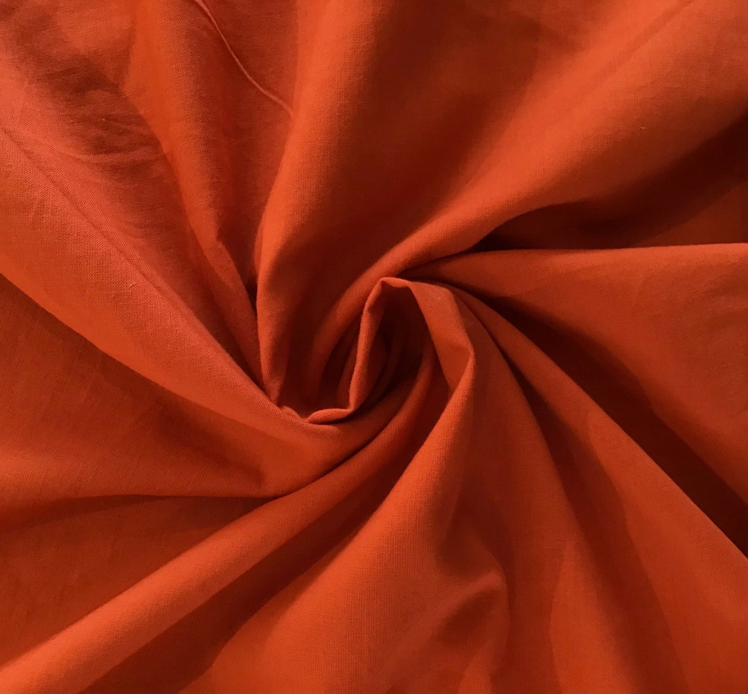 Orange Plain coloured Fabric 100% Cotton - Violet Elizabeth - Haberdashery