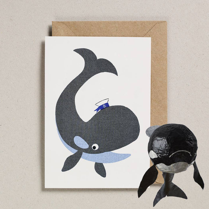 Paper Balloon Cards - Pack of 6 - Whale - Violet Elizabeth - 