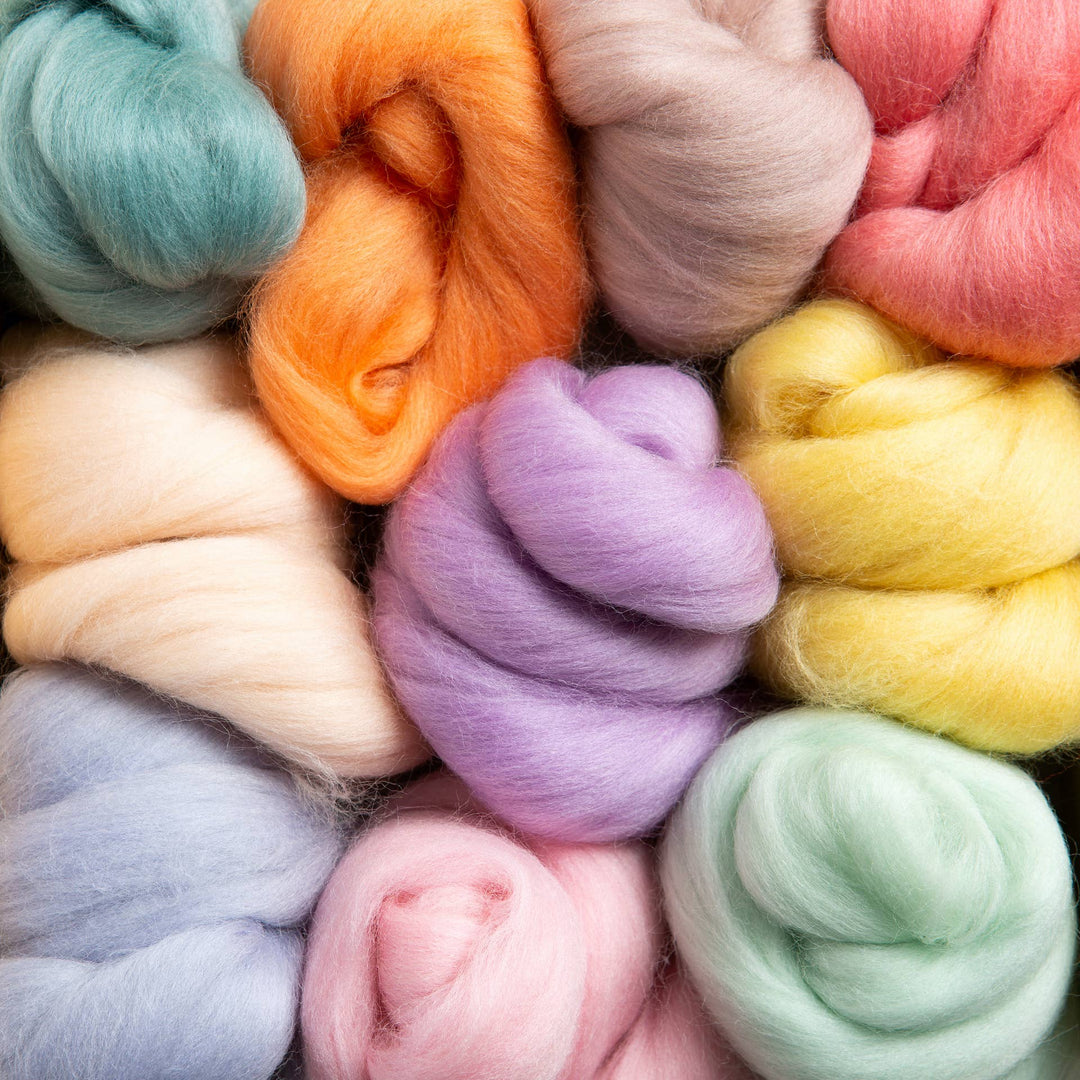 Pastels Wool Bundle | Felting and Fibre Crafts - Violet Elizabeth - Haberdashery