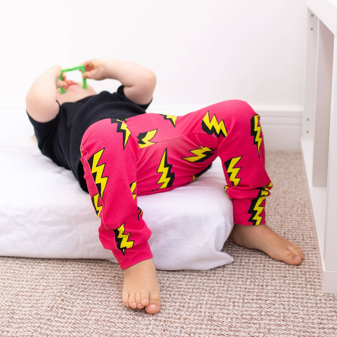 Pink Bolt Leggings - Violet Elizabeth - Baby & Toddler Clothing