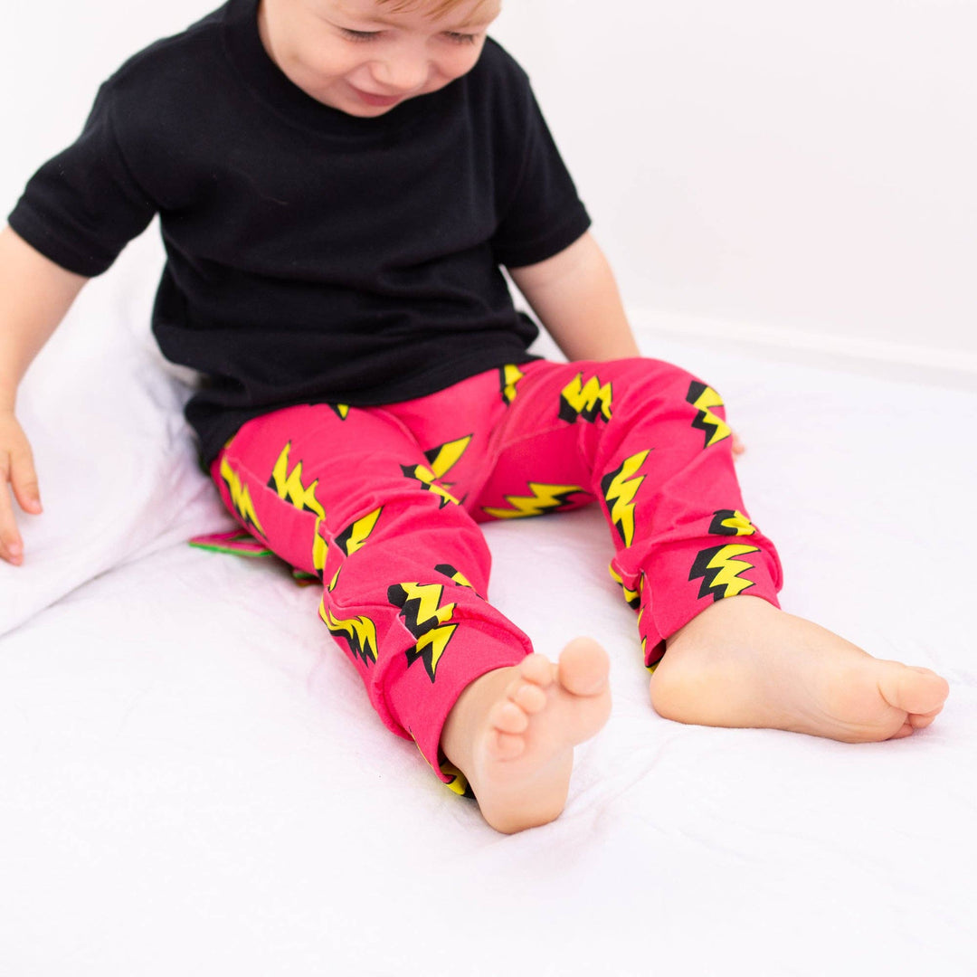 Pink Bolt Leggings - Violet Elizabeth - Baby & Toddler Clothing