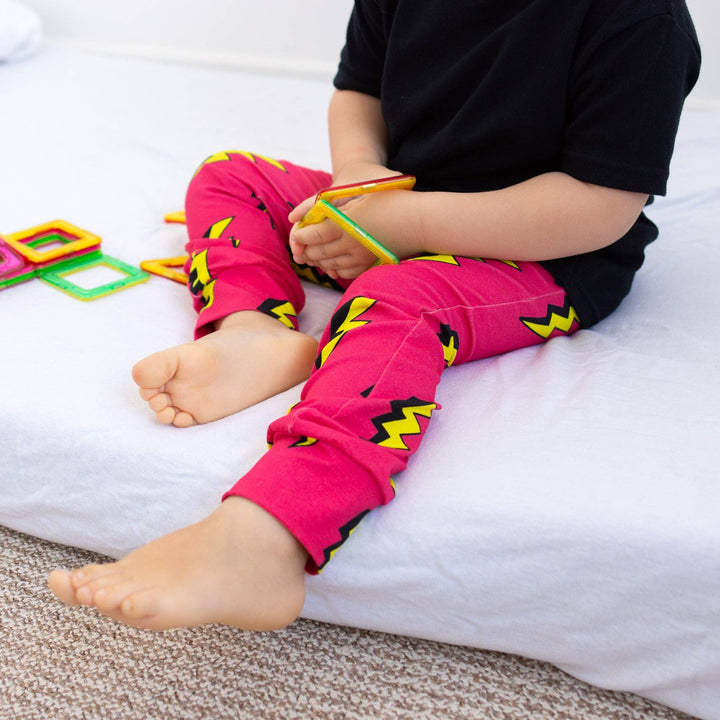 Pink Bolt Leggings - Violet Elizabeth - Baby & Toddler Clothing
