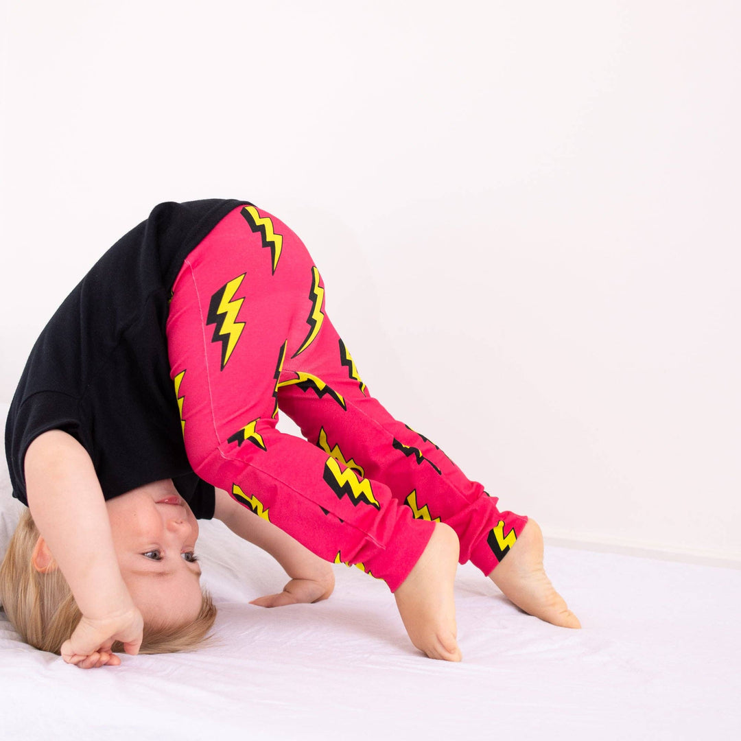Pink Bolt Leggings - Violet Elizabeth - Baby & Toddler Clothing