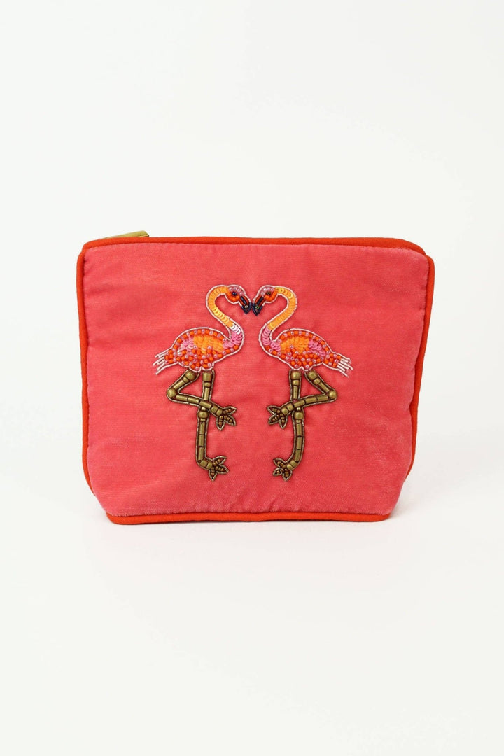 PINK FLAMINGO SMALL PURSE - Violet Elizabeth - 