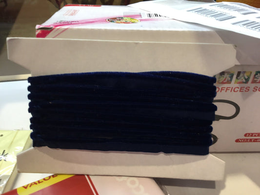 Piping blue velvet 10mm - Violet Elizabeth - Haberdashery