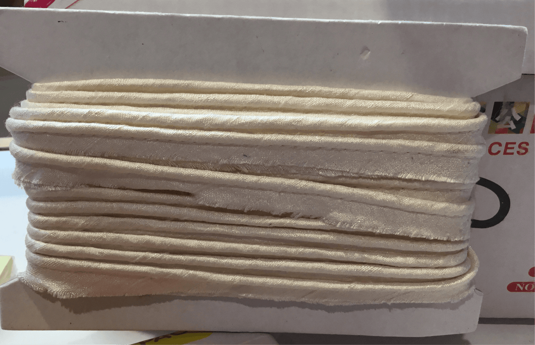 Piping cream dupion 10mm - Violet Elizabeth - Haberdashery