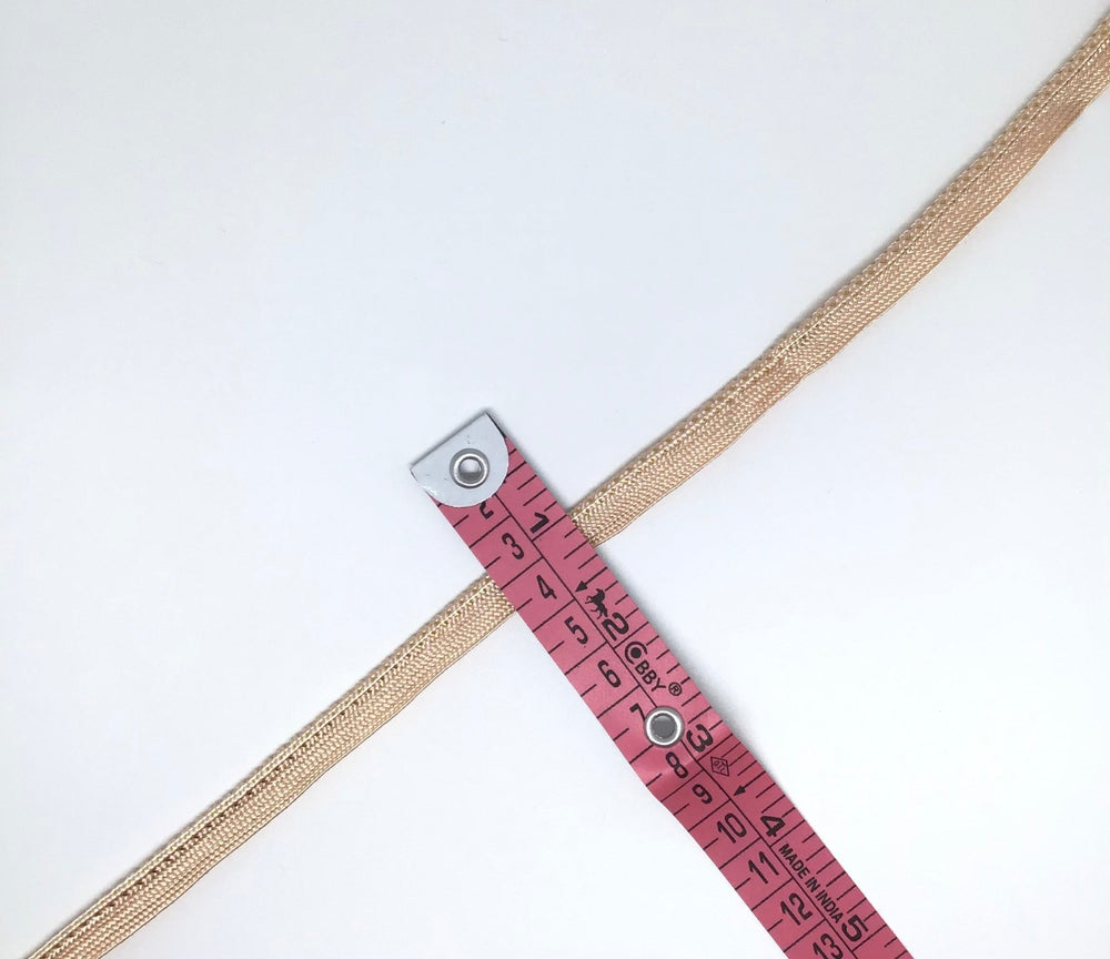 Piping Cream & Gold 10Mm - Violet Elizabeth - Haberdashery