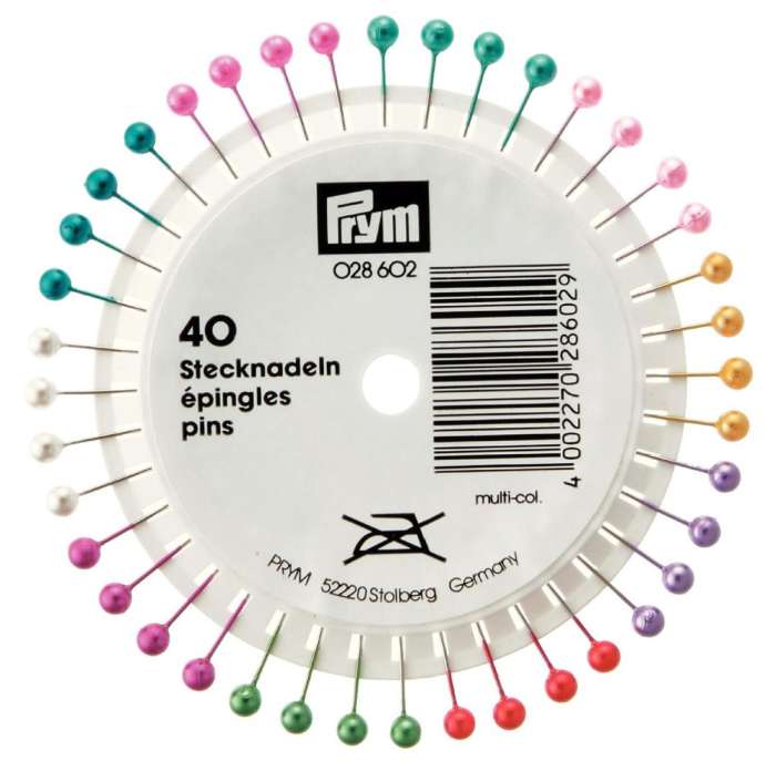Prym Pearl - Headed Pins - Violet Elizabeth - Haberdashery