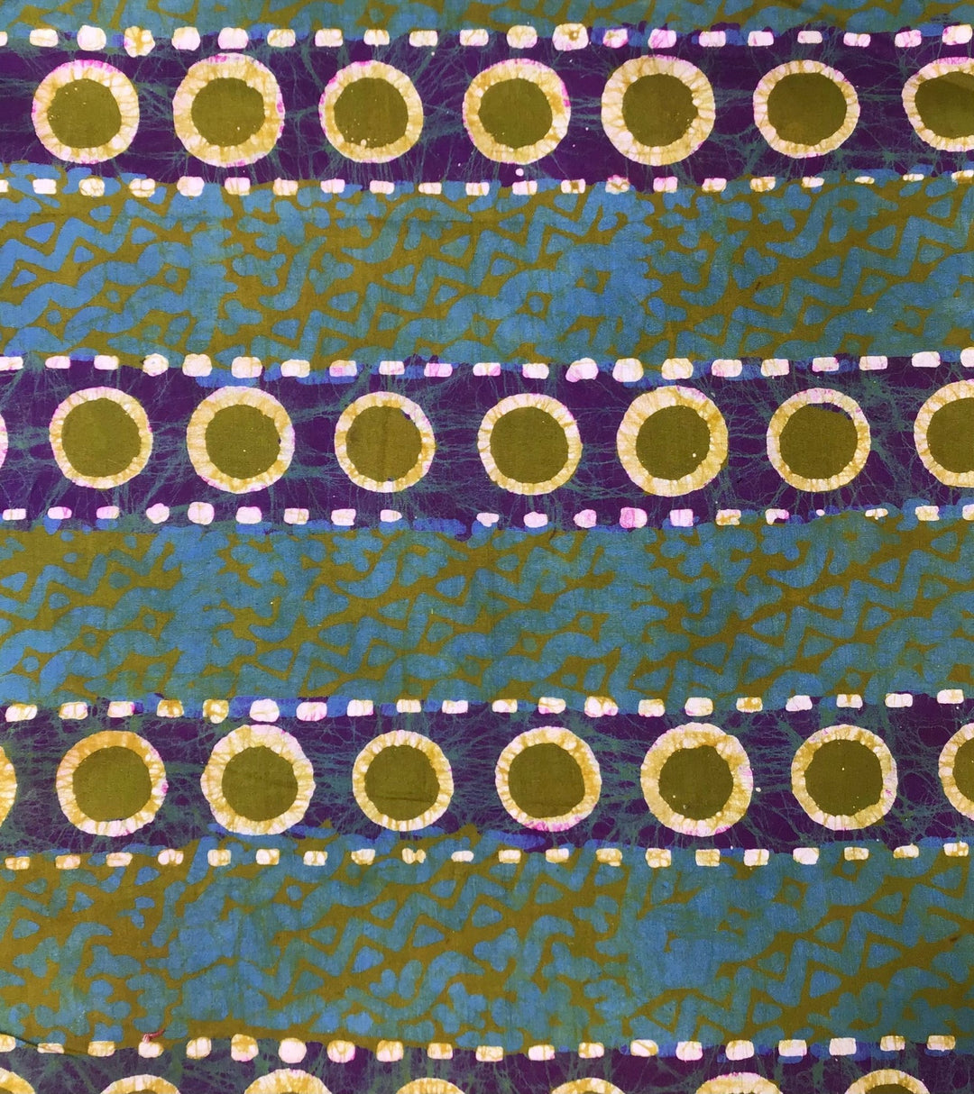 Psychedelic cells batik fabric - Violet Elizabeth - Haberdashery