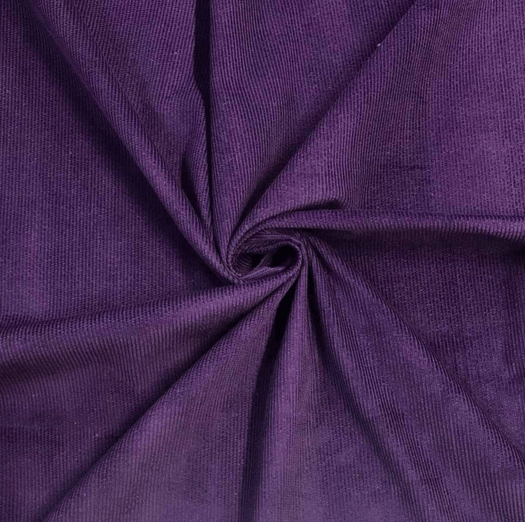 Purple 8 wale cotton corduroy fabric - Violet Elizabeth - Haberdashery