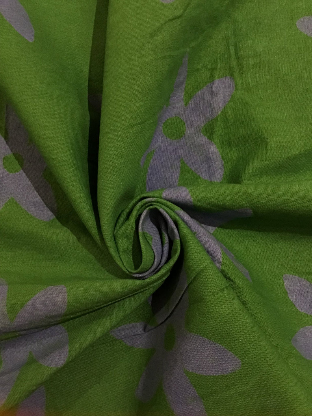 Purple Daisies Batik Fabric - Violet Elizabeth - Haberdashery