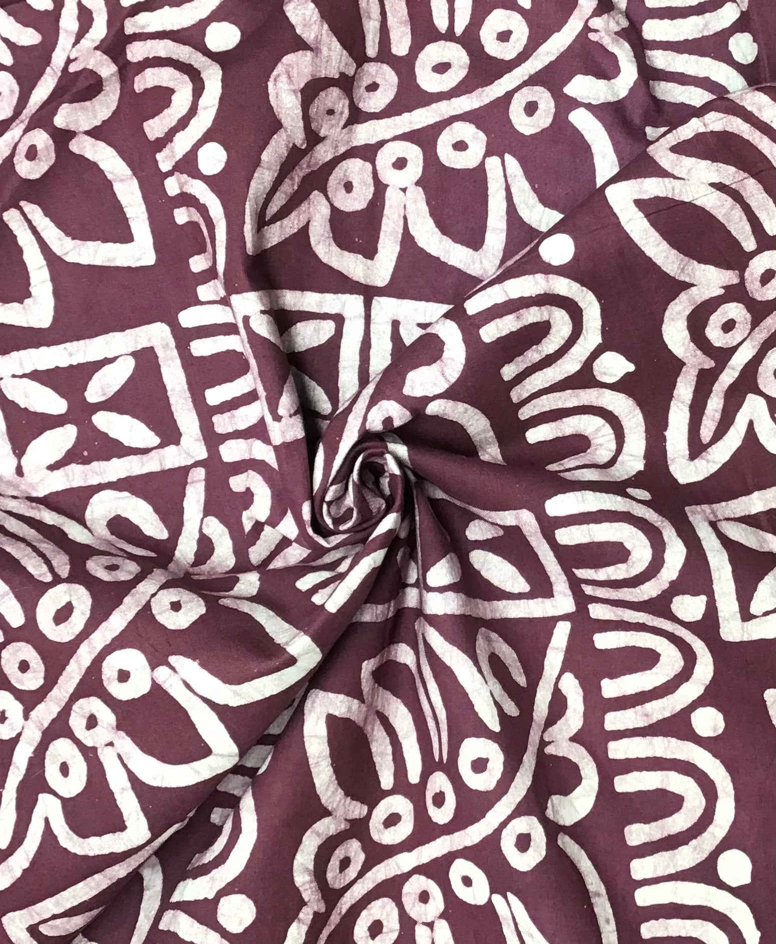 Purple Jungle Batik Fabric - Violet Elizabeth - Haberdashery