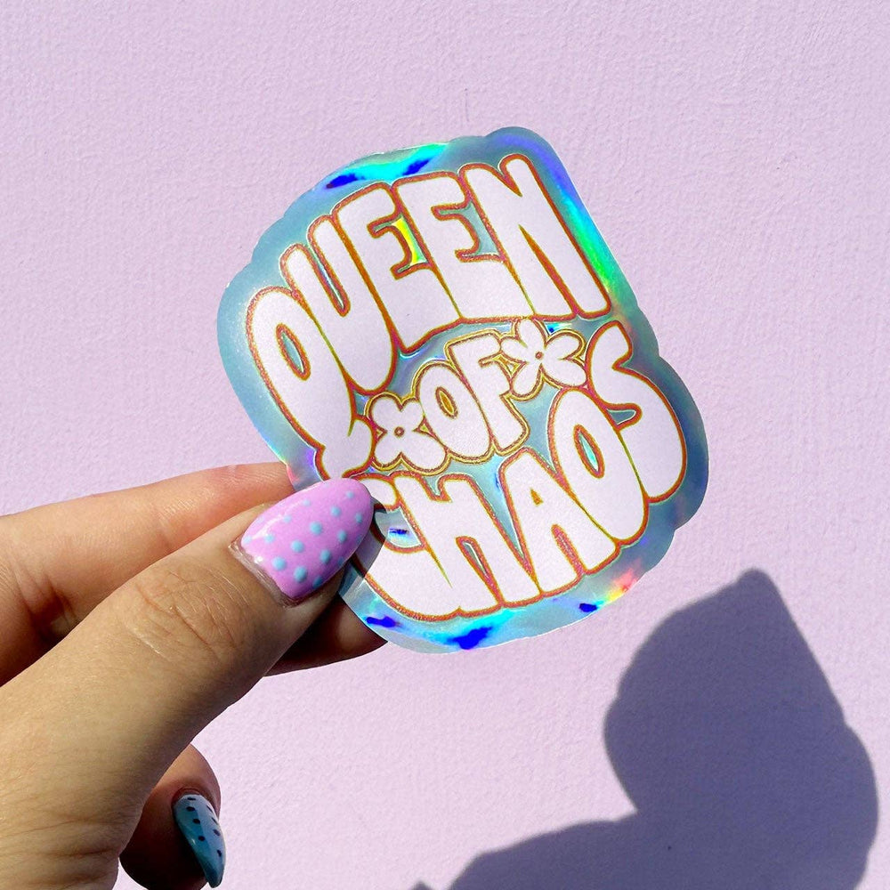 Queen of Chaos Holographic Sticker - Violet Elizabeth - 