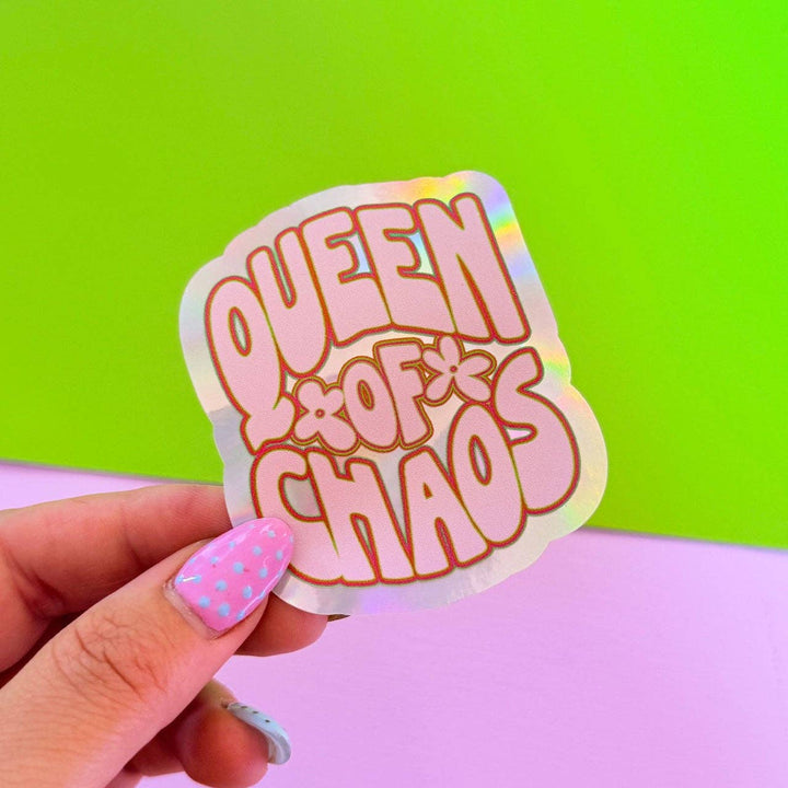 Queen of Chaos Holographic Sticker - Violet Elizabeth - 