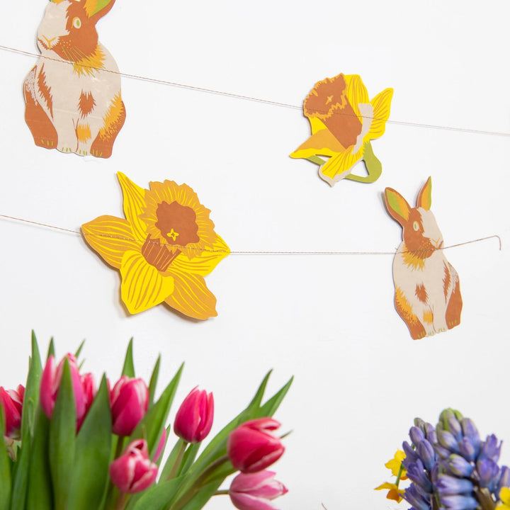 Rabbits Sewn Garland - Violet Elizabeth - 