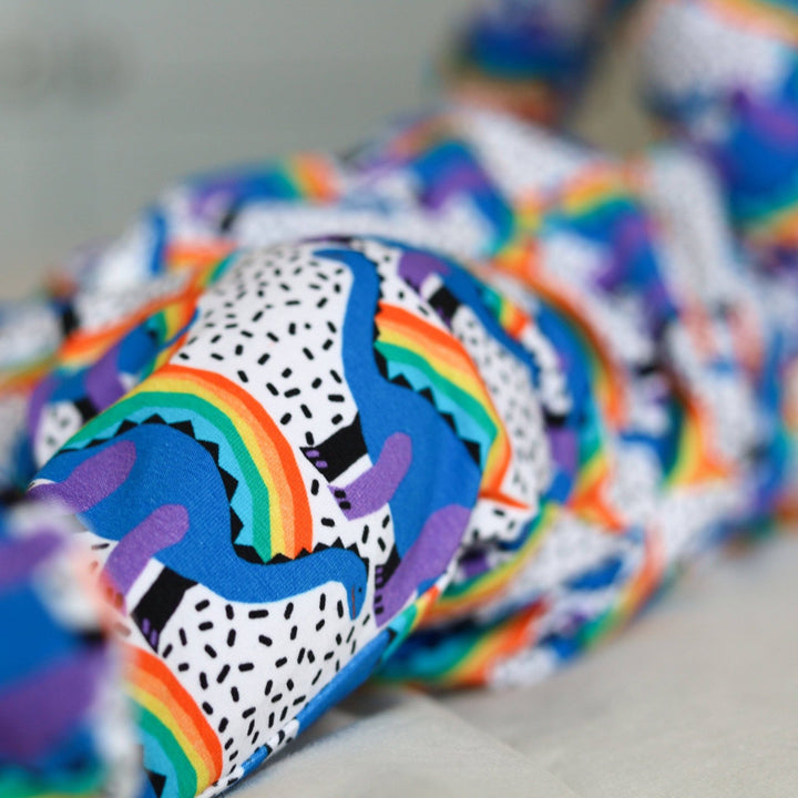 Rainbow Dino cotton sleepsuit - Violet Elizabeth - Baby & Toddler Clothing