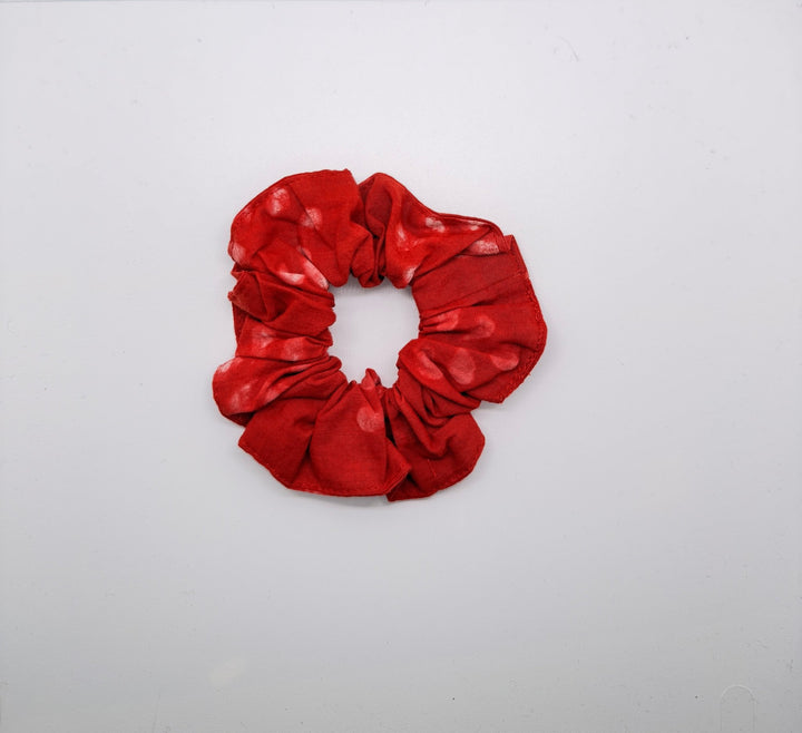 Red Batik Cotton Scrunchie