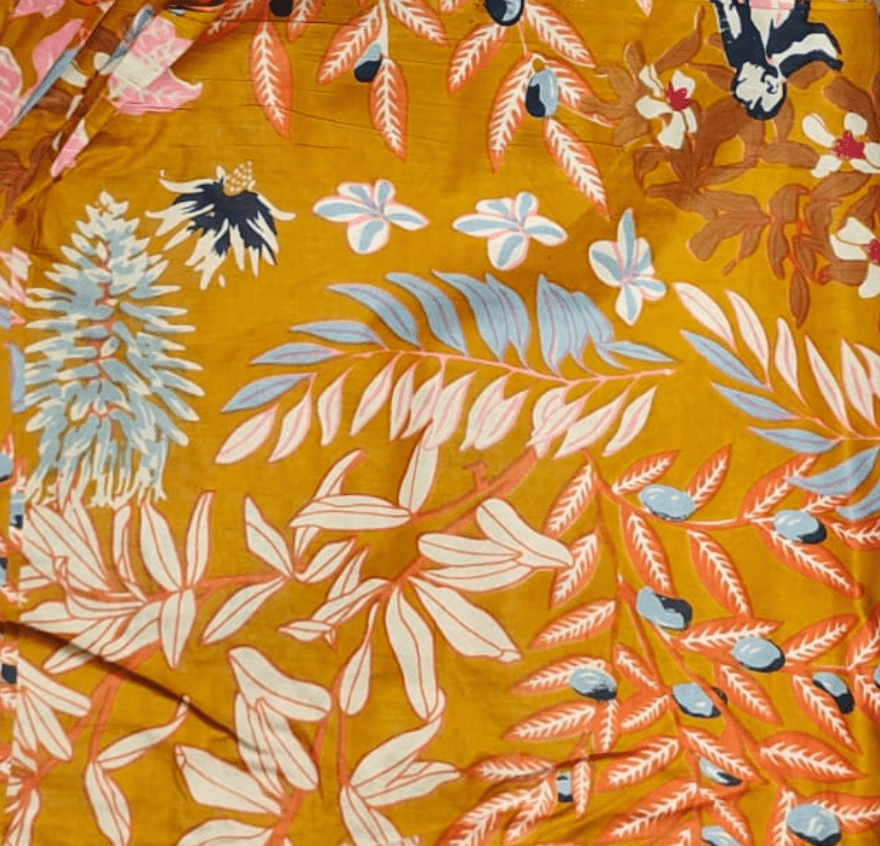 Saffron Summer Print Cotton - Violet Elizabeth - Clothing