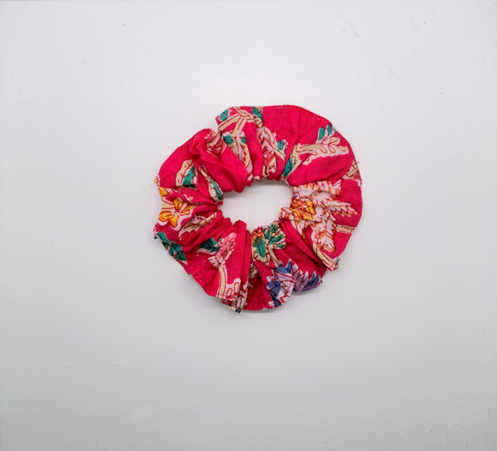 Scrunchie Hot Pink Cotton Scrunchie