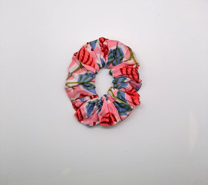 Scrunchie Pink Cotton Scrunchie