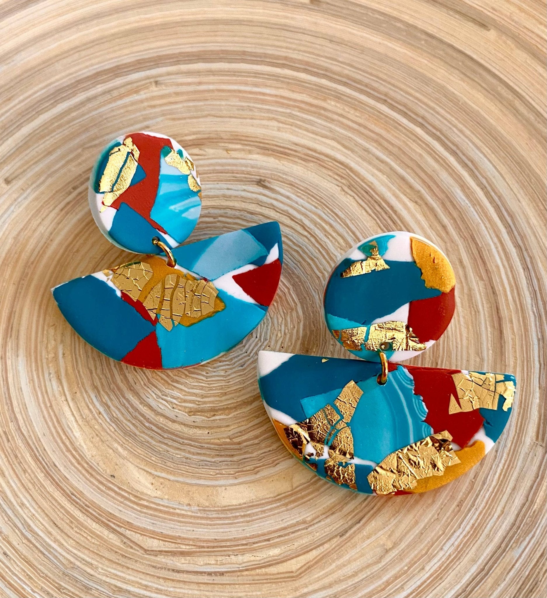 Sea Country - Medium Multi Earring - Violet Elizabeth - 