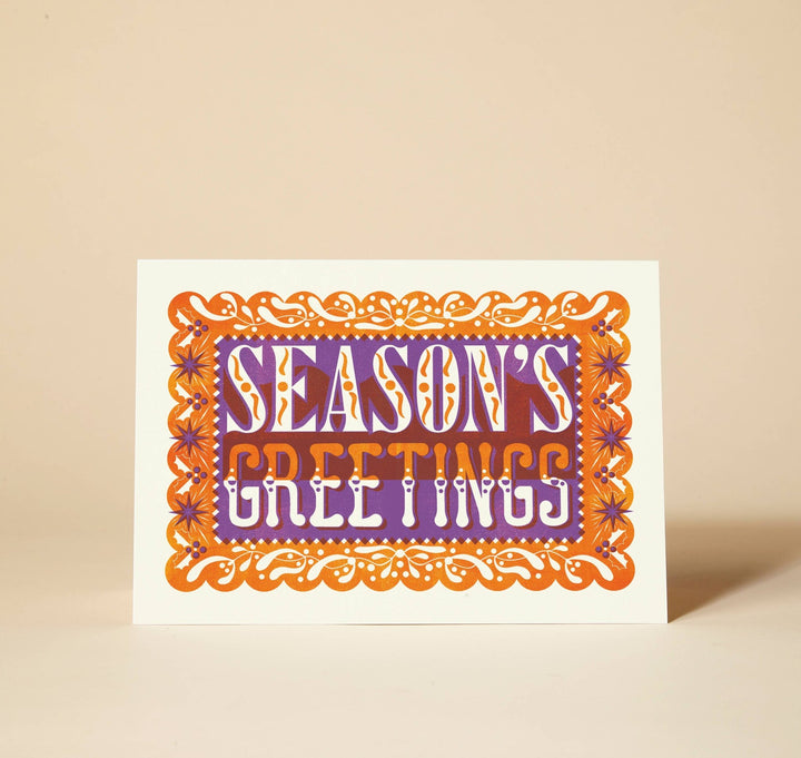 Season's Greetings Christmas Card - Violet Elizabeth - 