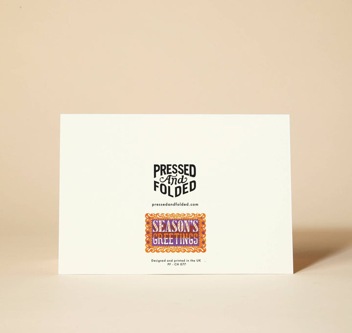 Season's Greetings Christmas Card - Violet Elizabeth - 