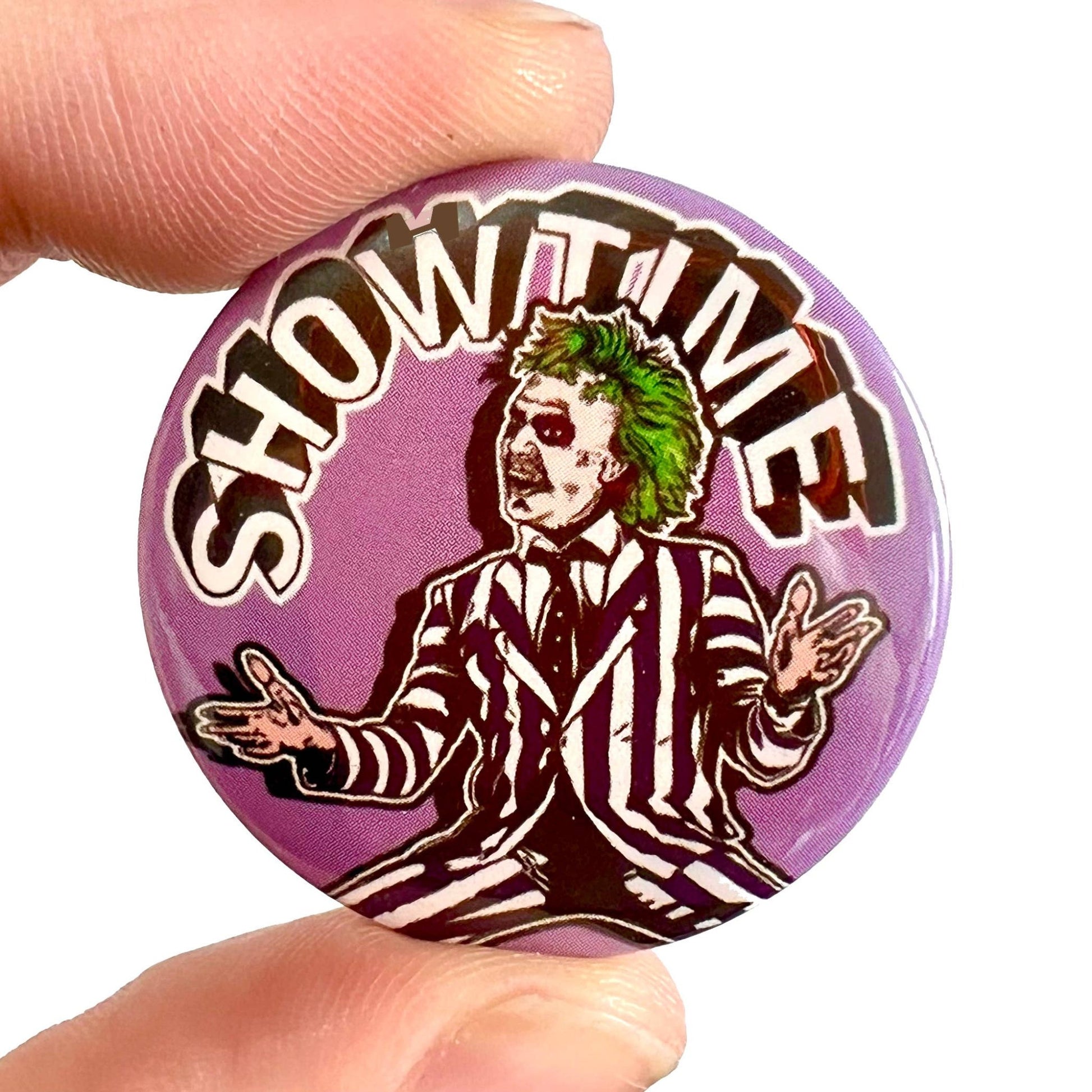 Show Time 1980s Film Inspired Button Pin Badge - Violet Elizabeth - 