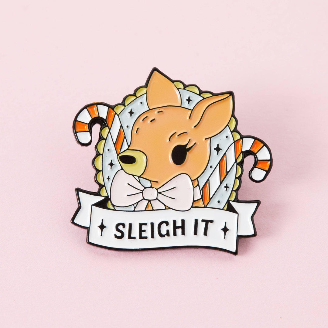 Sleigh It Enamel Pin - Violet Elizabeth - 