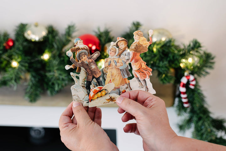 SNOWBALL FIGHT 3D THEMED CHRISTMAS CARD - Violet Elizabeth - Christmas Decorations