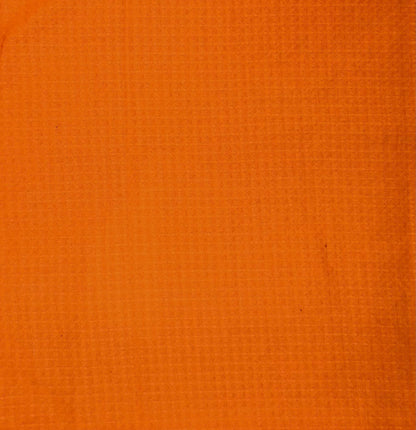 Soft orange Waffle hand dyed Fabric 100% Cotton - Violet Elizabeth - Haberdashery