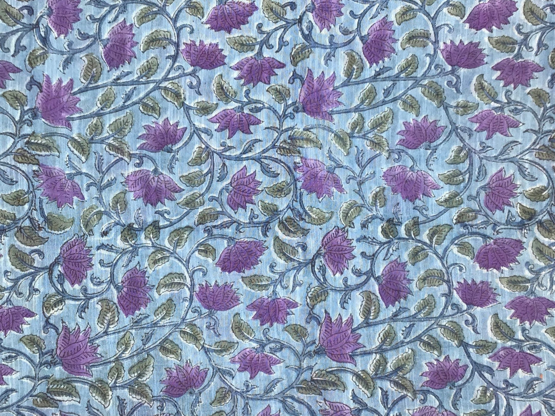 Spring time at dusk cotton/silk blend - Violet Elizabeth - Haberdashery
