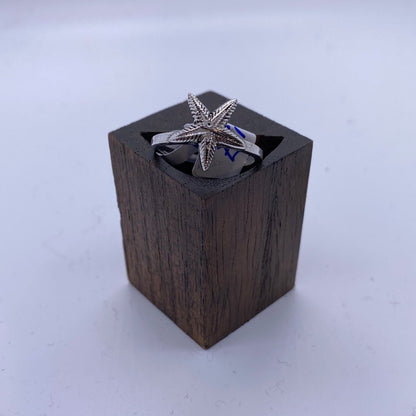 Starfish ring: Brass and Silver Plated Brass - Violet Elizabeth - Jewellery