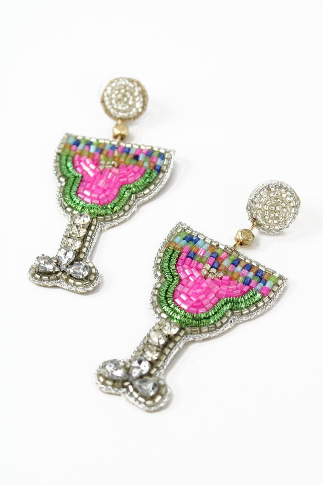 STRAWBERRY MARTINI EARRINGS - Violet Elizabeth - 