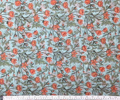 Summer full bloom cotton/silk blend - Violet Elizabeth - Haberdashery